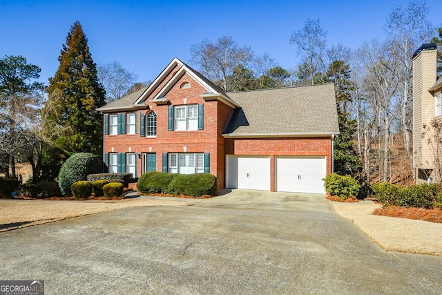 front facade featuring a garage