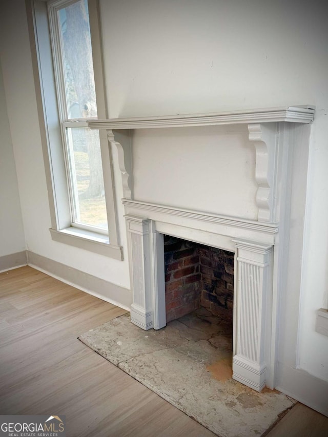 room details with hardwood / wood-style flooring