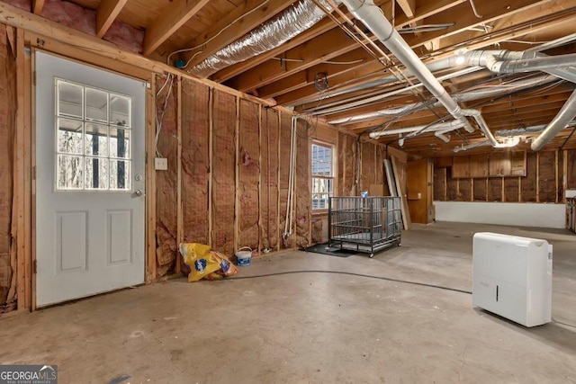 miscellaneous room featuring concrete floors