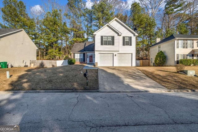 front facade featuring a garage