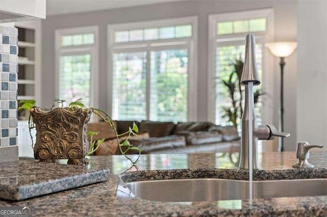 kitchen featuring a healthy amount of sunlight and sink