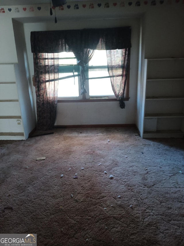 interior space with carpet flooring