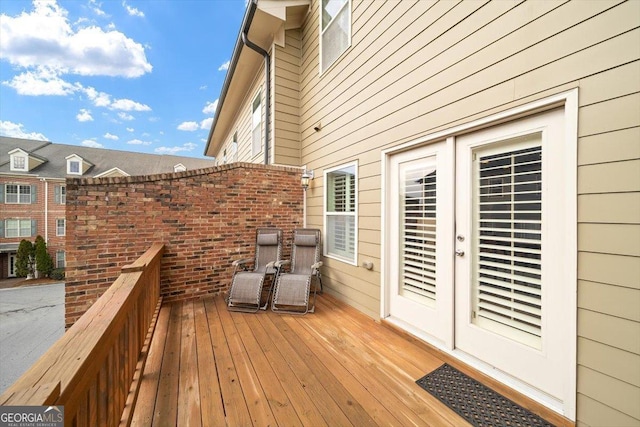 view of wooden terrace