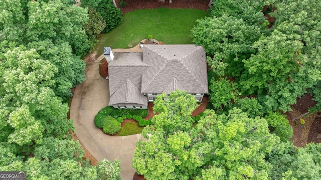 birds eye view of property