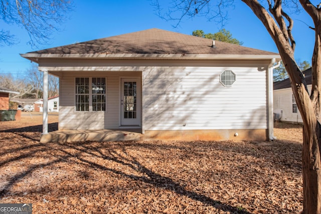 back of house featuring a patio area