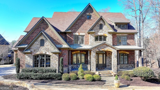 view of front facade featuring covered porch