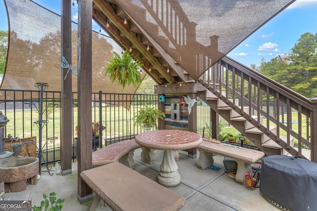 view of patio / terrace with grilling area