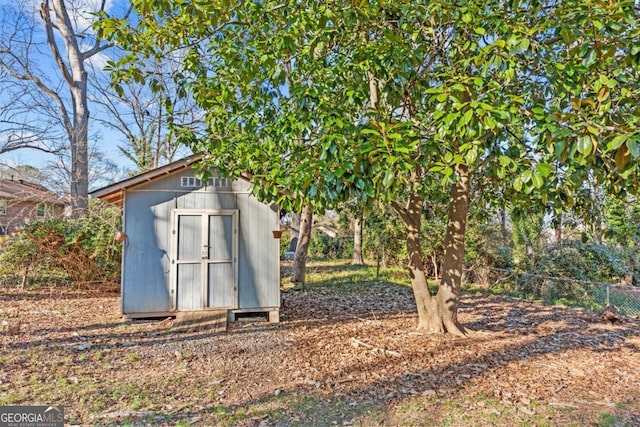 view of outbuilding