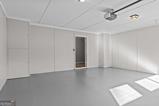 interior space featuring concrete flooring