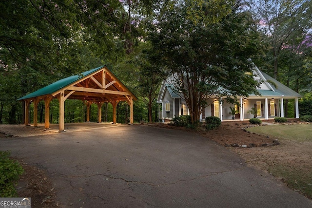 exterior space featuring a porch