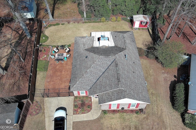 birds eye view of property