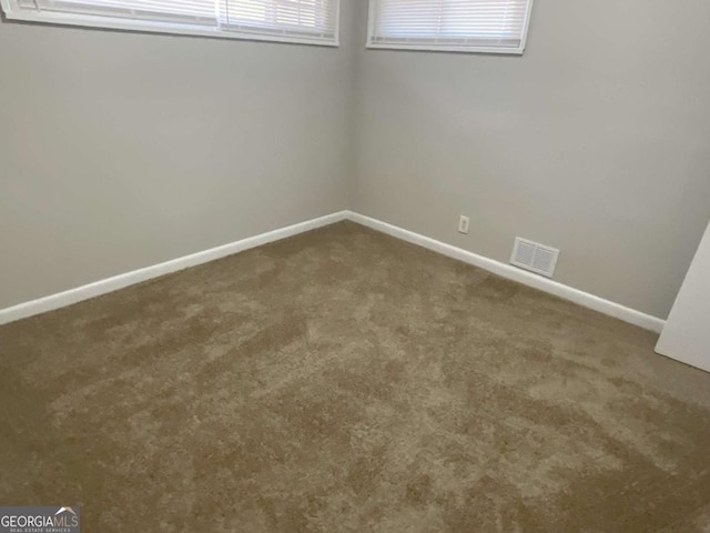 view of carpeted empty room