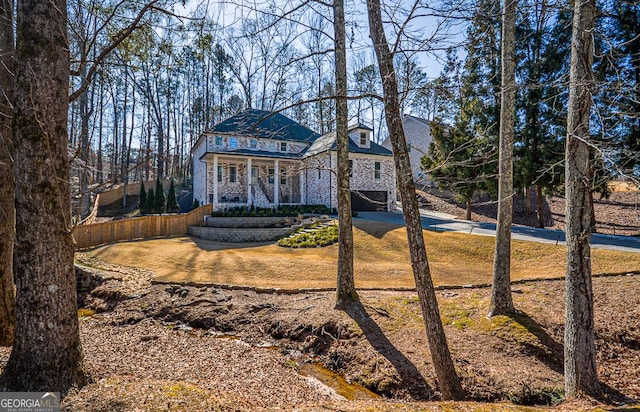 view of front of home