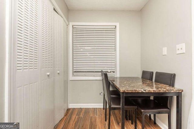 dining room featuring dark wood-type flooring