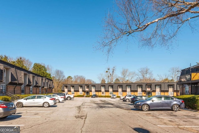 view of parking / parking lot