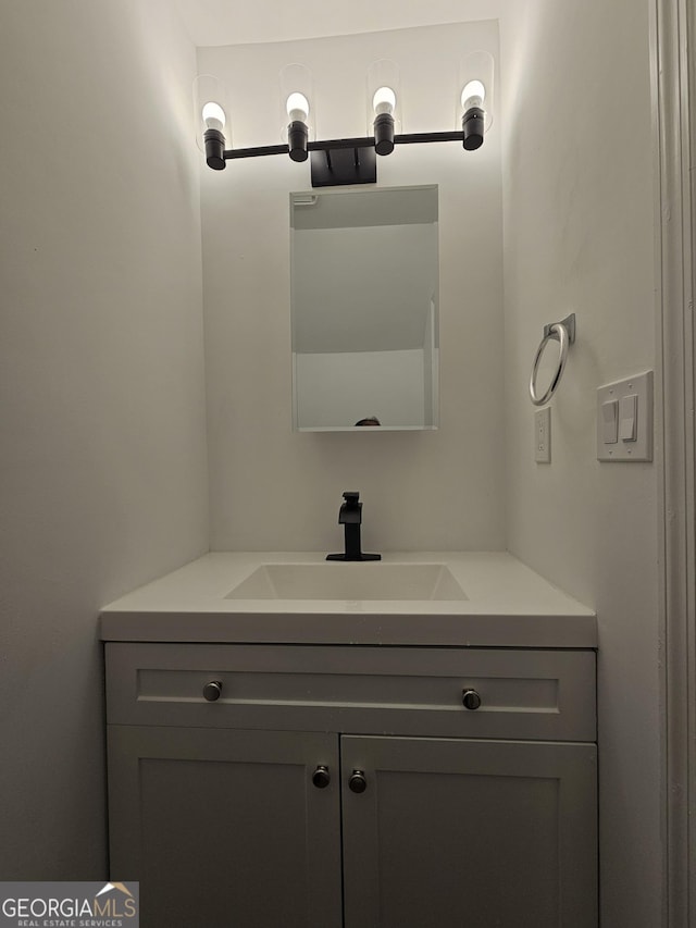 bathroom featuring vanity