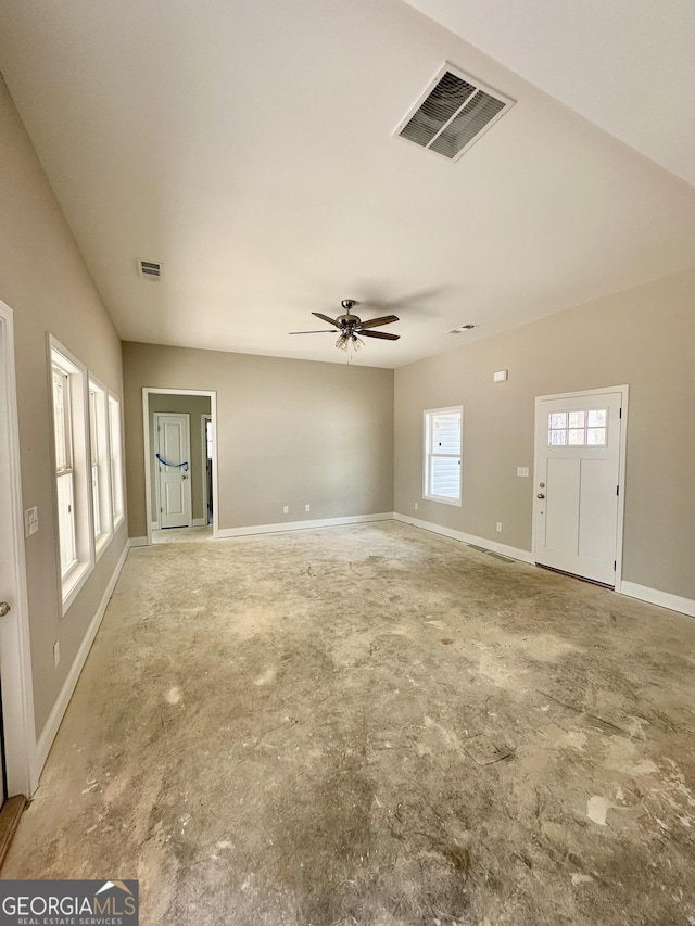 view of patio / terrace with ceiling fan