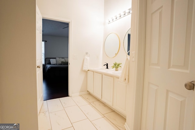 bathroom with vanity