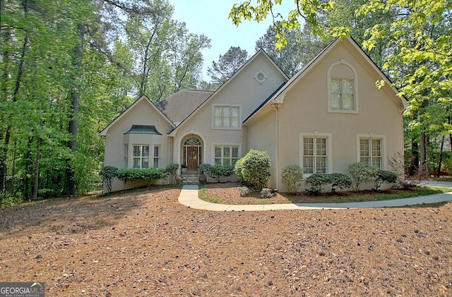 view of front of home featuring stucco siding