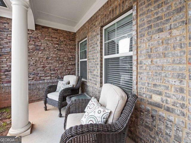 view of patio / terrace featuring a porch