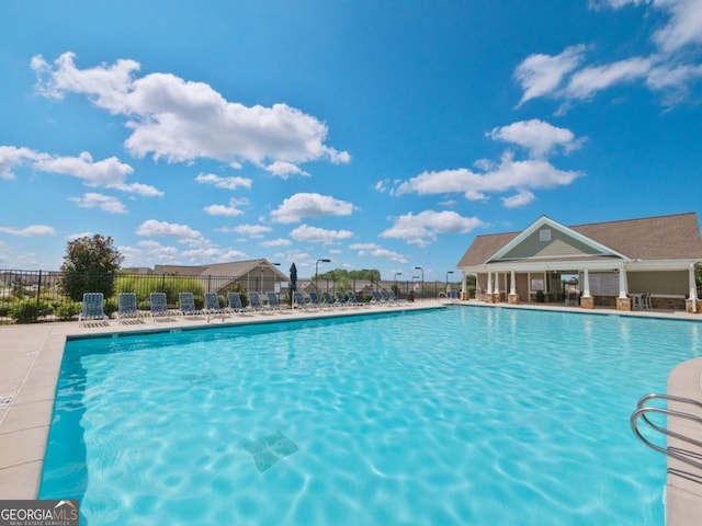 view of pool