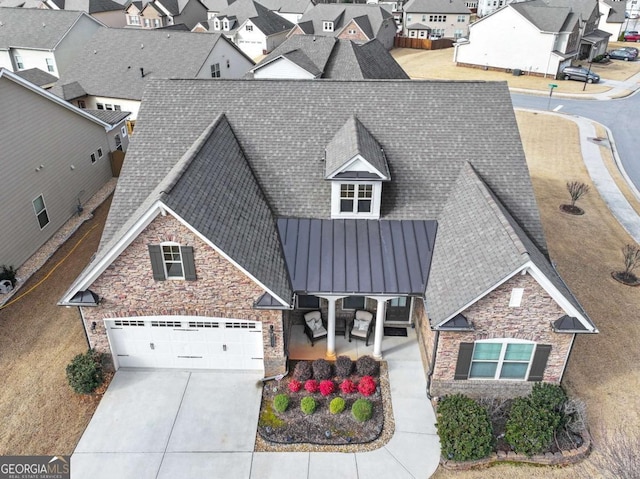 birds eye view of property