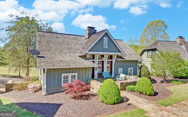 view of front of house featuring french doors