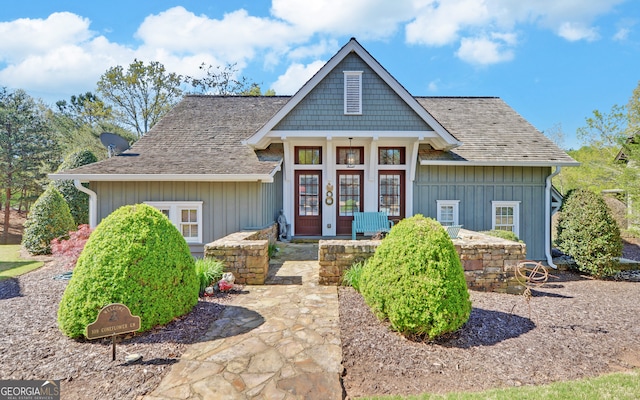 view of front of house featuring covered porch