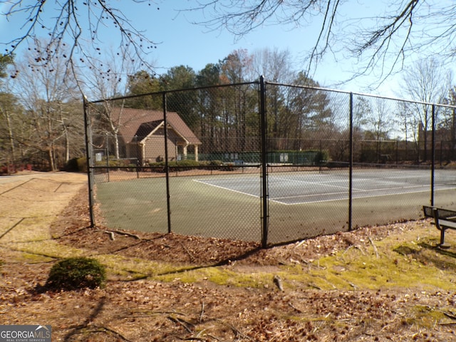 view of sport court