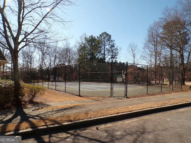 view of sport court