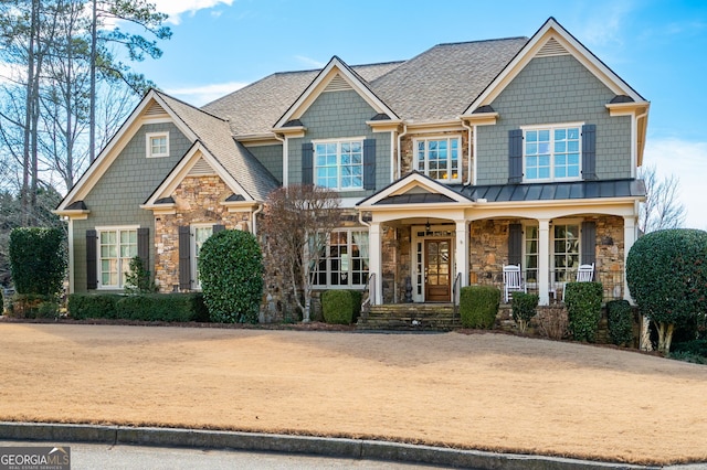 craftsman house with a porch