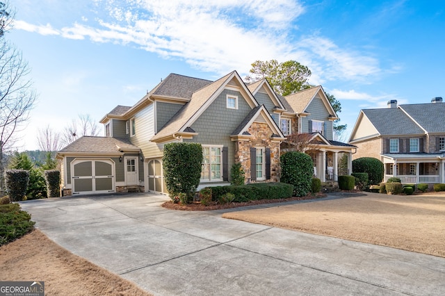 view of front of home featuring a garage