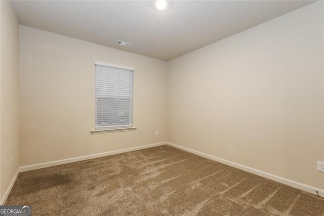 view of carpeted empty room