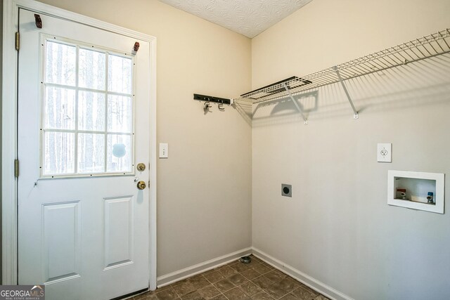 laundry room featuring washer hookup and hookup for an electric dryer