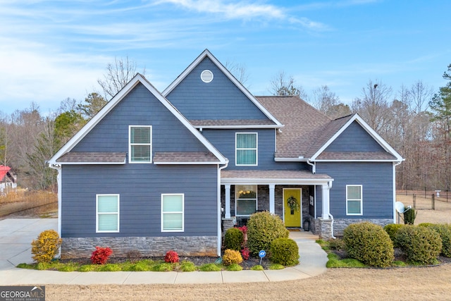 craftsman house with a porch