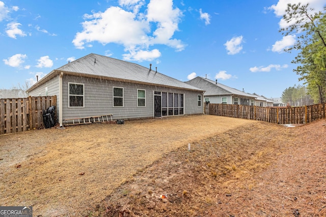 view of back of property