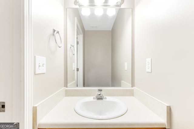 bathroom with vanity