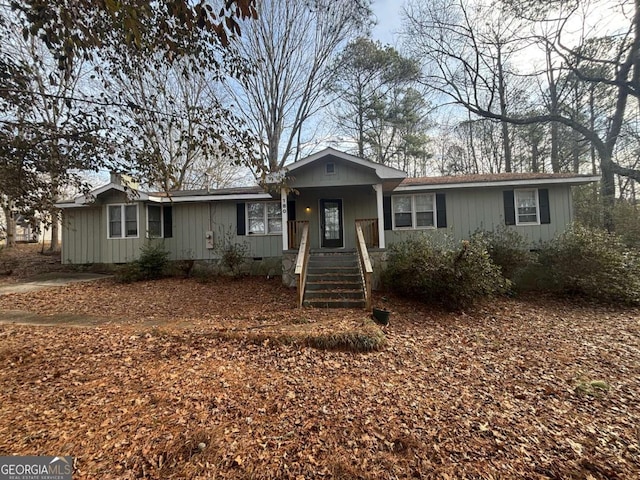 view of ranch-style home