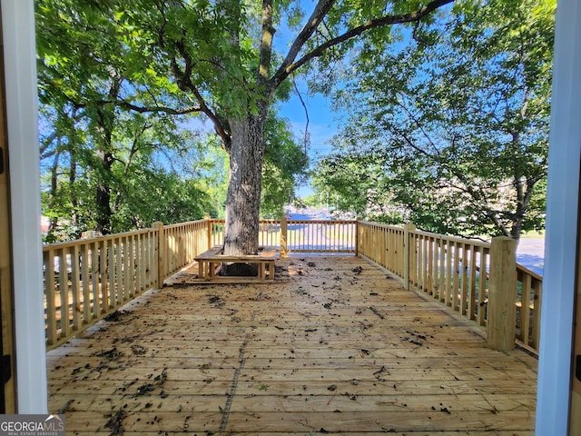 view of wooden terrace