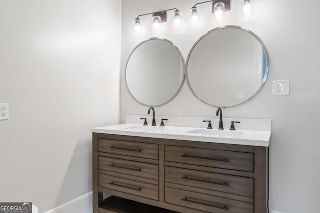 bathroom featuring vanity