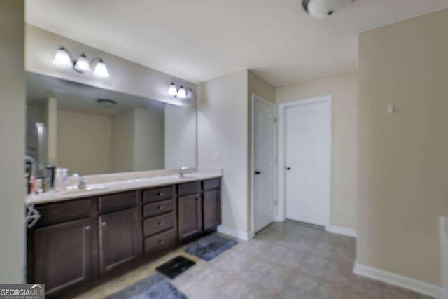 bathroom with vanity