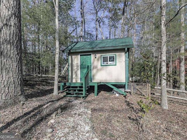 view of outbuilding