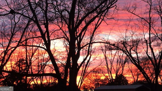 view of nature at dusk