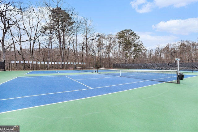 view of sport court