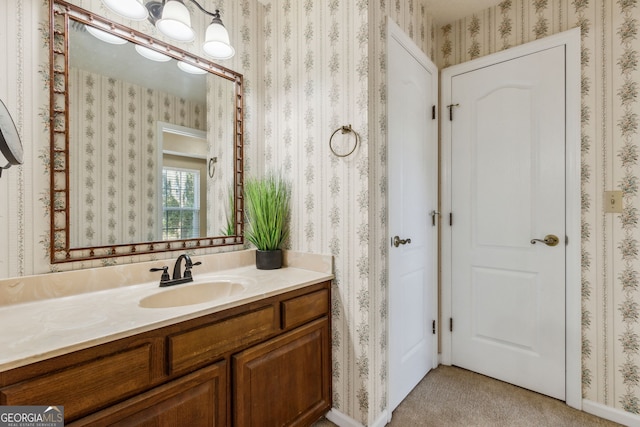 bathroom with vanity