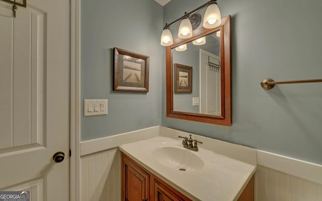 bathroom featuring vanity