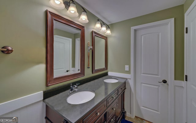 bathroom featuring vanity