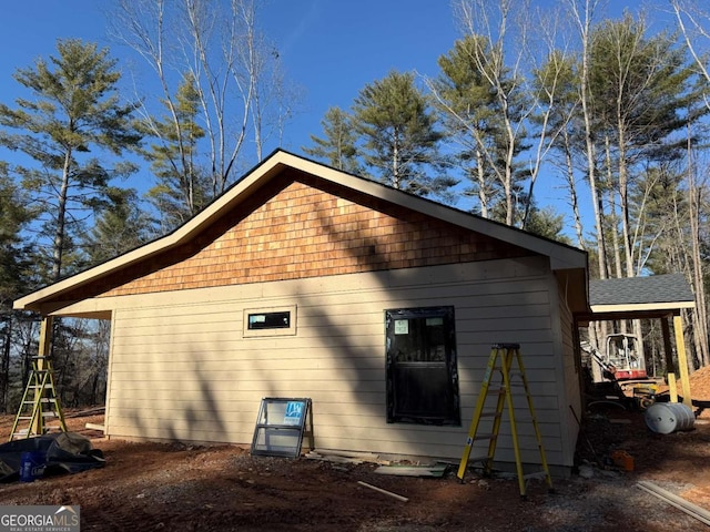 view of side of property