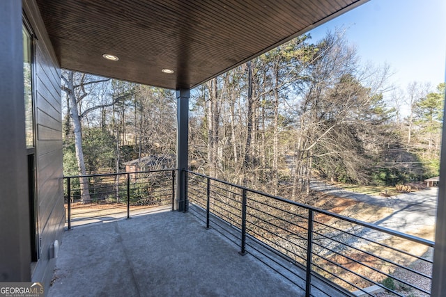 view of balcony