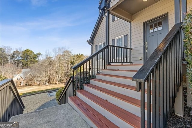 view of staircase